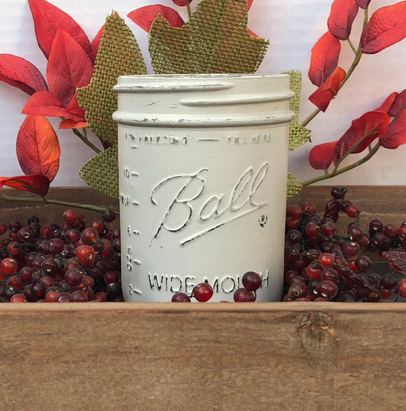 Farmhouse Charm ~ Handpainted Mason Jars - FIG TREE ~Treasures for the Heart & Home~™