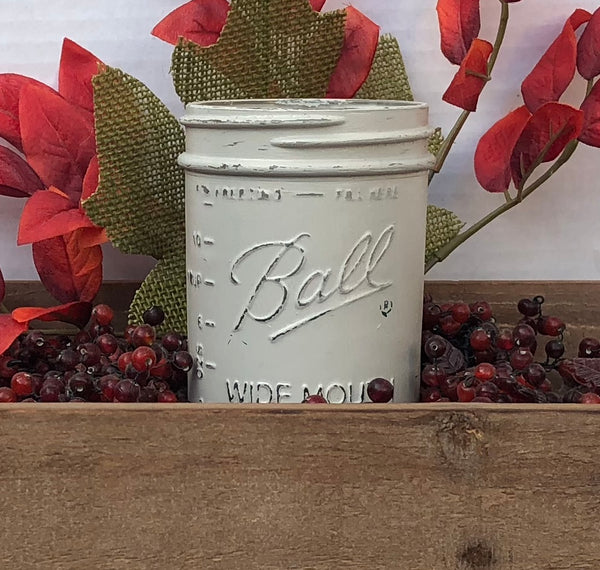 Farmhouse Charm ~ Handpainted Mason Jars - FIG TREE ~Treasures for the Heart & Home~™