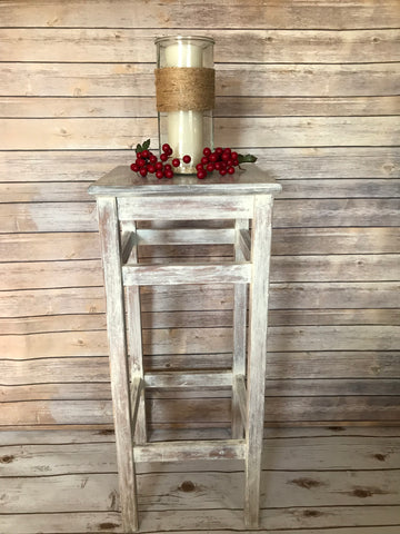 White Washed Side Table - FIG TREE ~Treasures for the Heart & Home~™