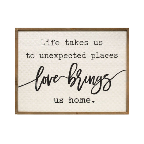 Love Brings Us Home Wall Sign - FIG TREE ~Treasures for the Heart & Home~™