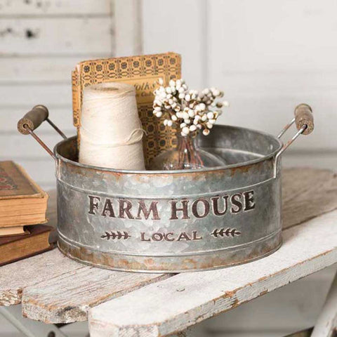 Farm House Local Round Bin - FIG TREE ~Treasures for the Heart & Home~™