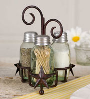 Star Salt Pepper and Toothpick Caddy - FIG TREE ~Treasures for the Heart & Home~™