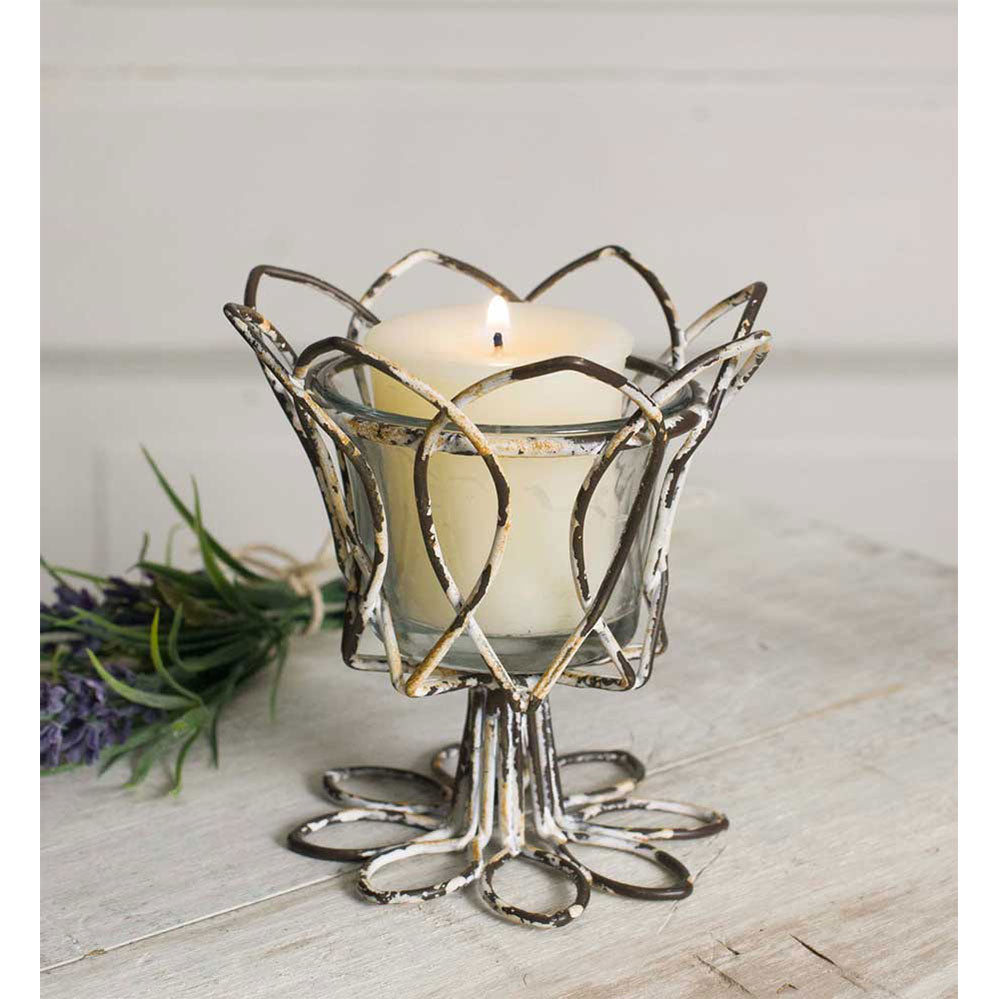 Farmhouse Style Tulip Votive Holder - FIG TREE ~Treasures for the Heart & Home~™