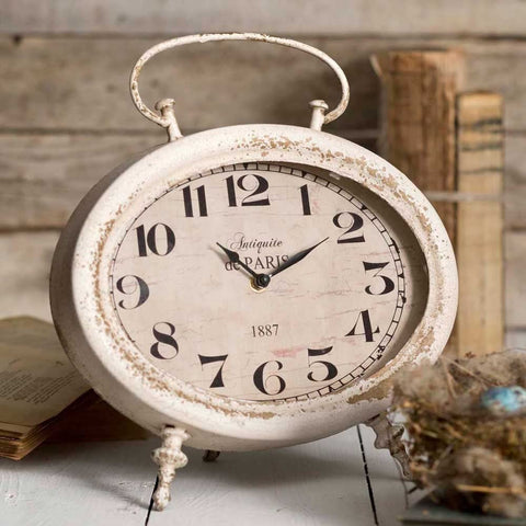Rustic Oval Tabletop Clock - FIG TREE ~Treasures for the Heart & Home~™