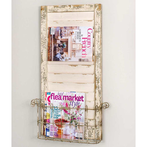 Rustic Shutter Magazine Rack - FIG TREE ~Treasures for the Heart & Home~™