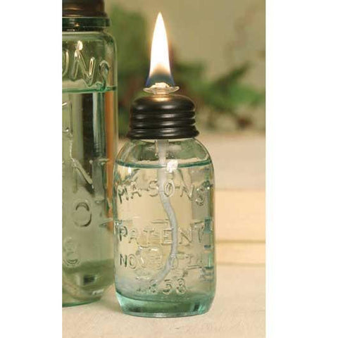 Miniature Mason Jar Oil Lamp - FIG TREE ~Treasures for the Heart & Home~™